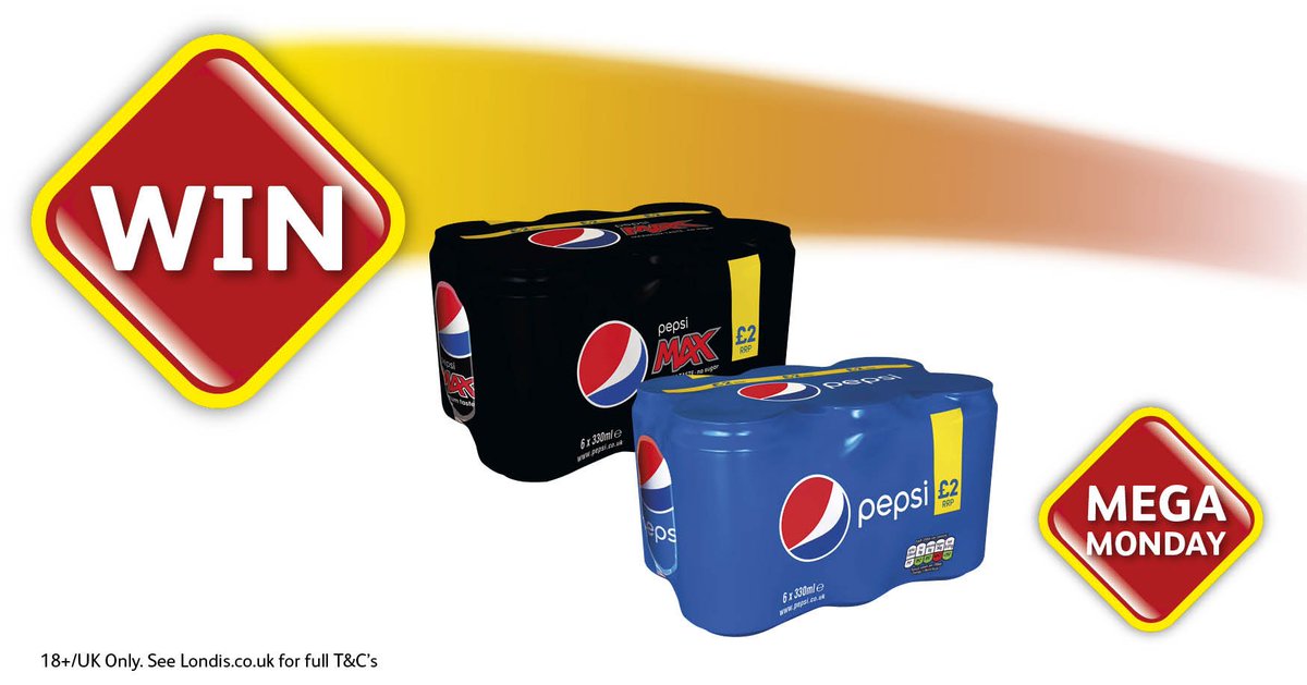 myLondis's tweet image. #WIN with #MegaMonday!

RT &amp;amp; Follow @myLondis for your chance to WIN a mixed case of @pepsi &amp;amp; @PepsiMaxUK!

#LondisMegaDeals