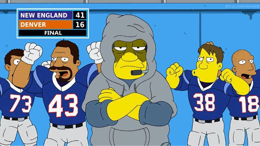 Los Simpson predijeron el resultado del partido #NEvsDEN