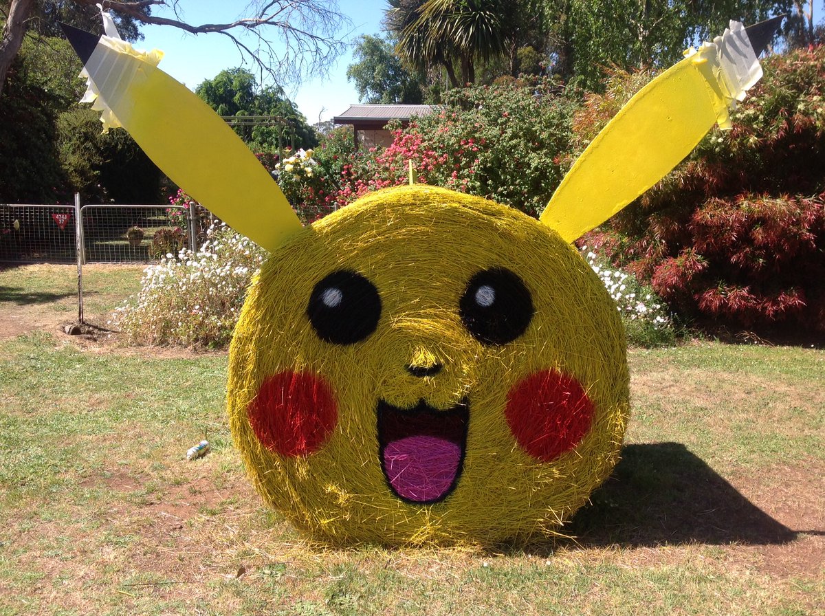 jabews's tweet photo. #roadtrip #tarrington #victoria #tarringtonhaybaleart #haybales #haybaleart @abews27 https://t.co/iAlLslxXMv