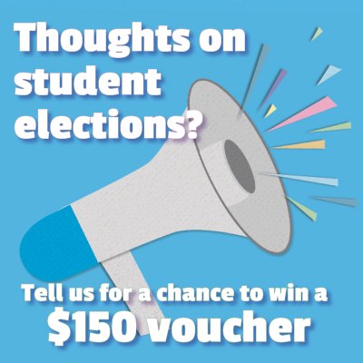 USASAadelaide's tweet photo. 🤔Imagine how many 🍟hot chips you could buy with a $150 Visa Giftcard! Share your thoughts on this year's student elections and you might just make this dream a reality: https://t.co/QCyMdJyz3B https://t.co/eWjoCGlrq9