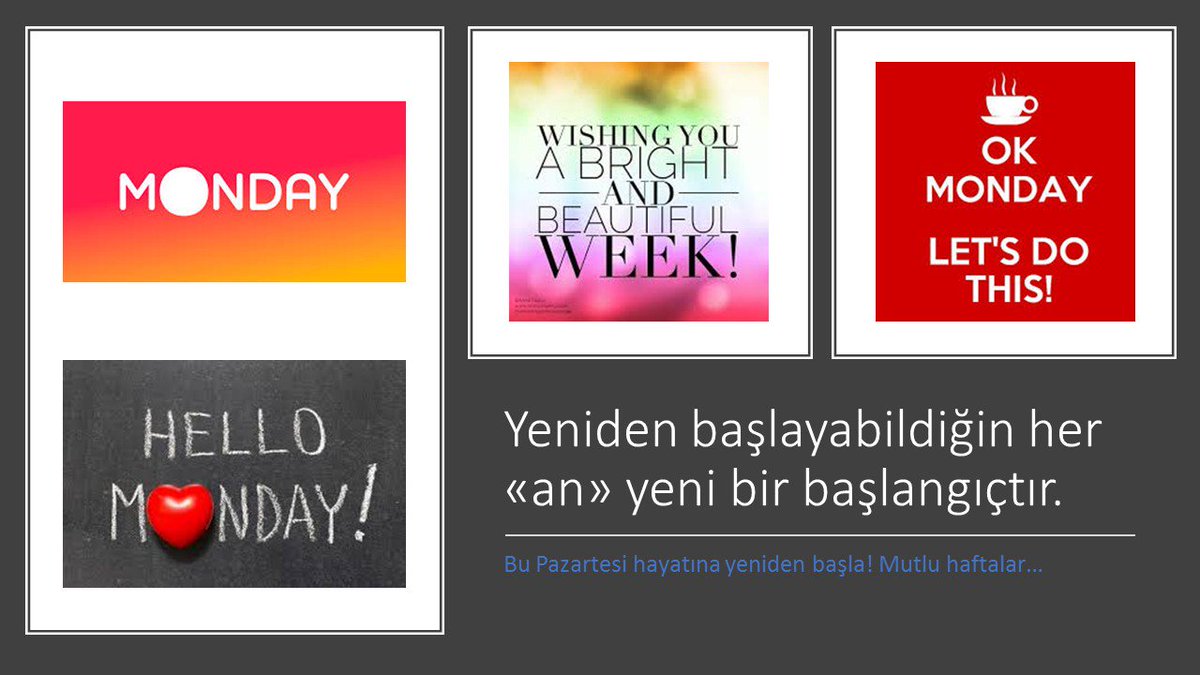 KurumTerapisti's tweet photo. #pazartesi Yeniden başlayabildiğin her “an” yeni bir başlangıçtır. MUTLU HAFTALAR... https://t.co/GybVRcszyp