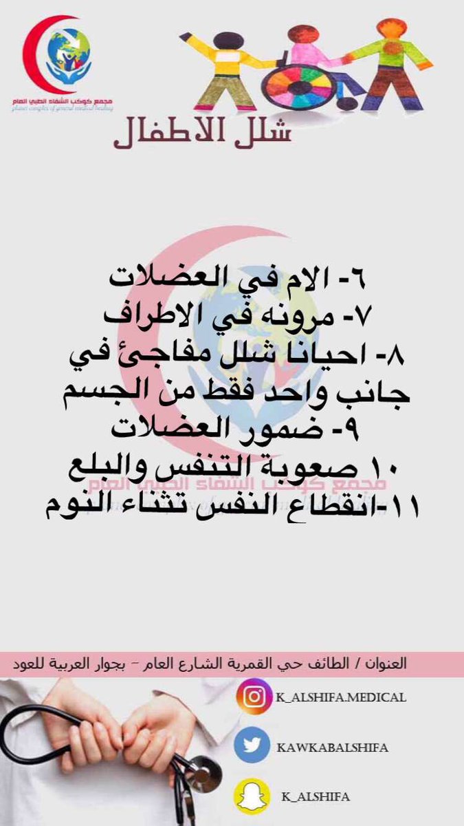 مجمع كوكب الشفاء الطبي العام tweet media