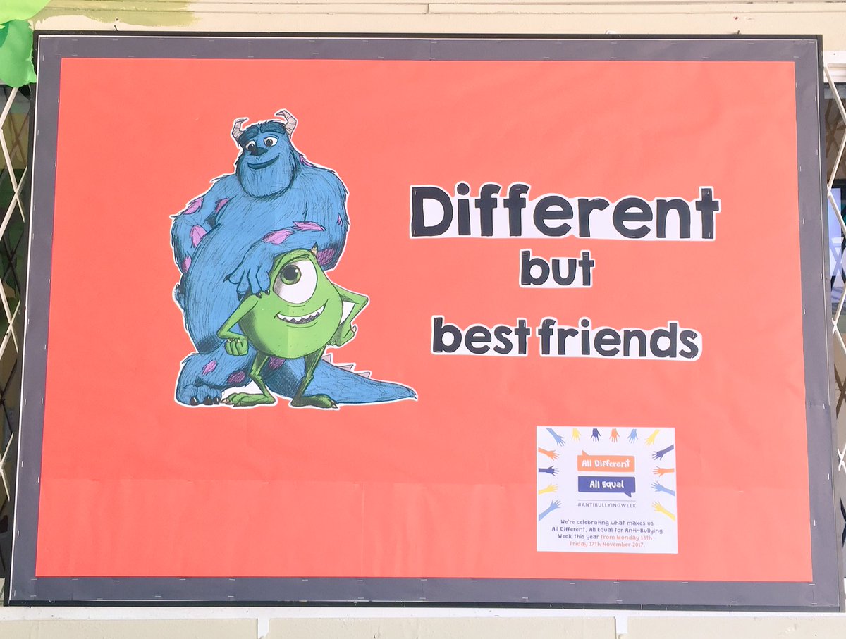 amy2kyo's tweet photo. Different but best friends. #Antibullyingweek2017 #giskuantan #gislearning #sayNOtobullies https://t.co/5mLeJzYhBX