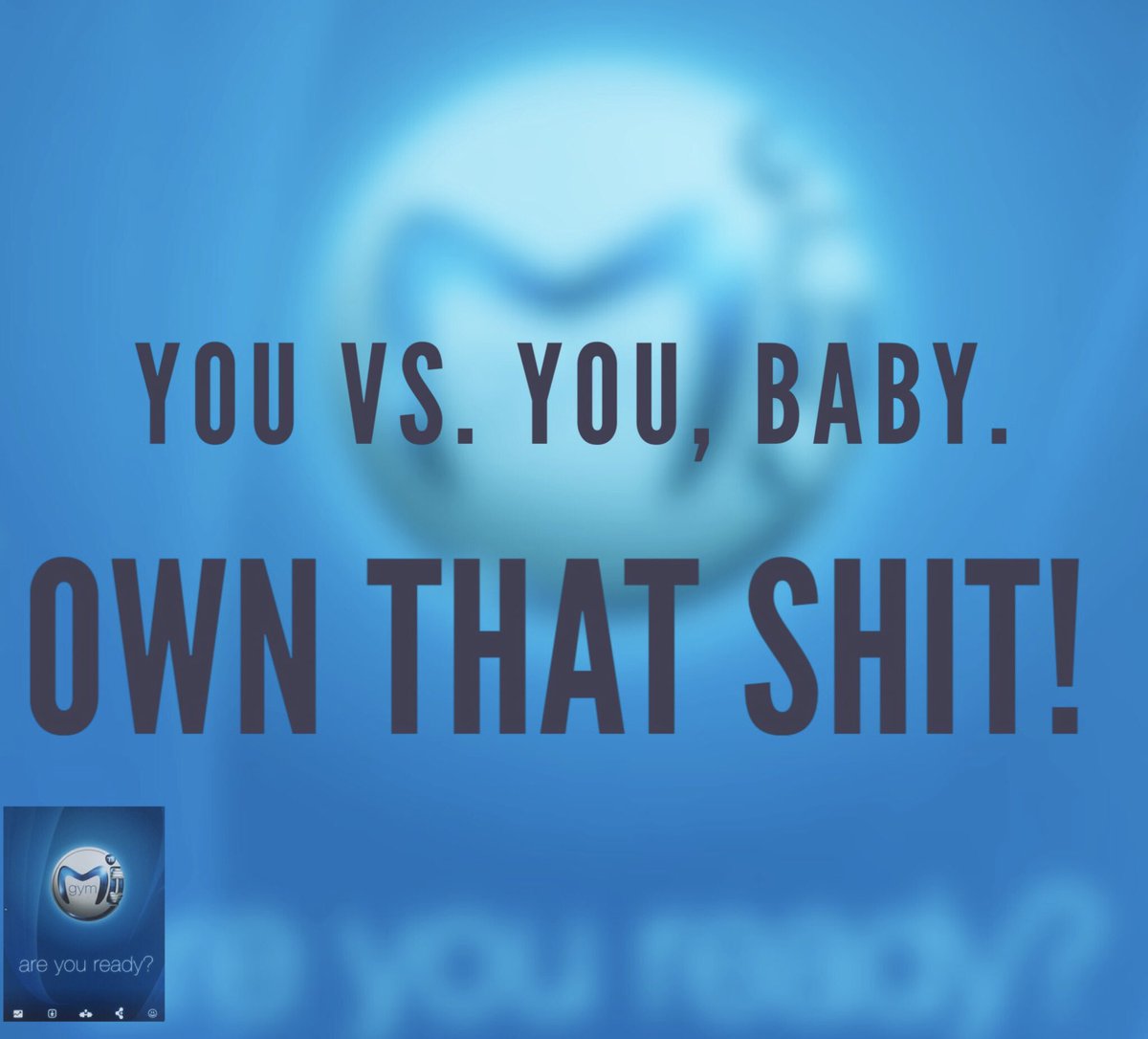 thisisMiGym's tweet photo. YOU vs. YOU, Baby. Own that shit! #getupandgetfit #MiGymSA #health #fitness #fit #fitnessaddict  #workout #cardio #gym #train #training #health #healthy #instahealth #healthychoices #active #strong #motivation  #determination #lifestyle #diet #getfit #eatclean #exercise https://t.co/qcGgGicQNM