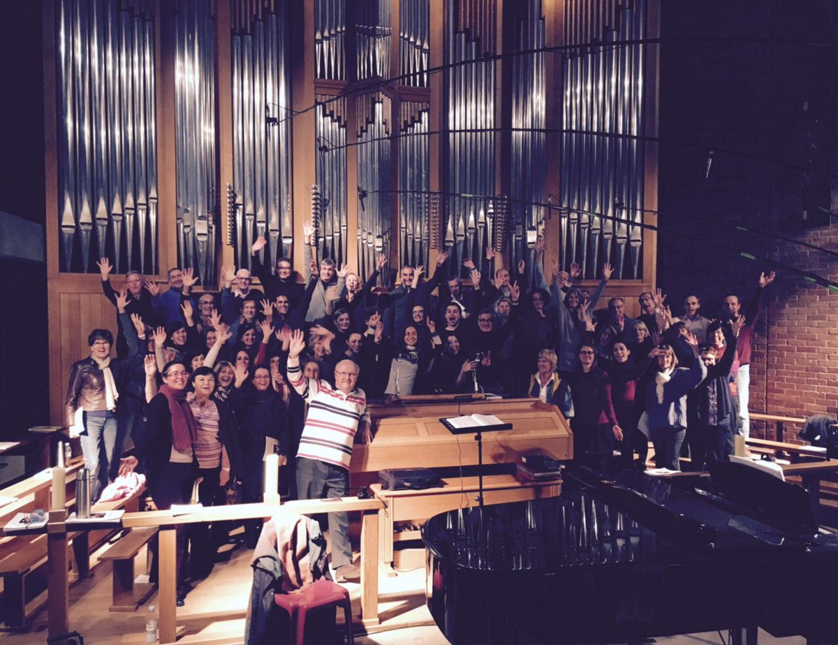 ChoeurOParis's tweet photo. Fiers et heureux d’avoir terminé l’enregistrement du #StabatMater de #Dvorák, version pour choeur, piano et solistes. Bientôt dans les bacs. @kaeligboche https://t.co/MIrOElrzw9
