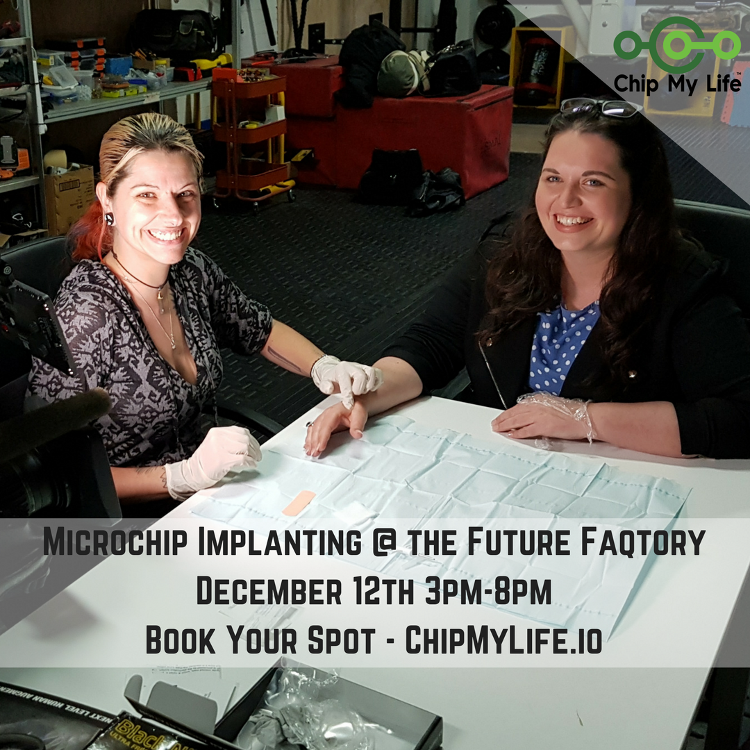chipmylife's tweet photo. Let's Get Pierced, @FutureFaqtory  &amp; Chip My Life  are hosting their next Chipping Party 12th December. Book here - https://t.co/aPbJvj7Cy7 #NFC #RFID https://t.co/NFO7UAesk3