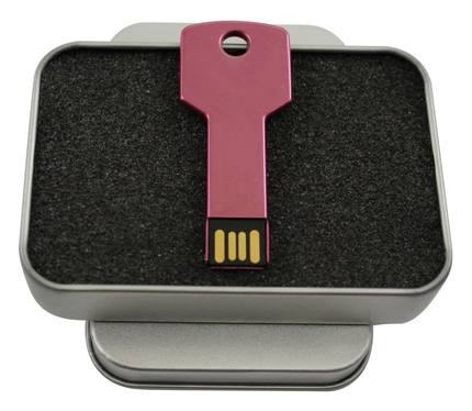 key usb flash drive with metal box