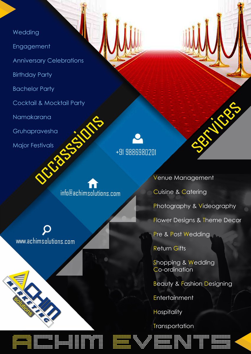 achimsolutions's tweet image. #events with Achim,
An event isn't just a event, Remembering HAPPY-MOMENTS 
in life!!!
#Wedding #Anniversary #Namakarana #Bachelor #Cocktail #Mocktail #party #CelebrationService