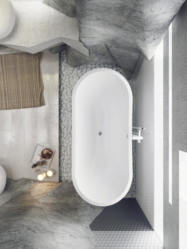 IttijahConsult's tweet photo. This luxury bathroom is a visualization of a bathroom carved into rock, giving the space the feeling and appearance of being located in a cave. 
#bathroom_design
#creative_designs
#engineering_office_in_khobar
#ittijah_consultants
#مكتب_هندسي_في_الخبر
#تصميم_معماري
#modern_design https://t.co/8GLvXFrDNv