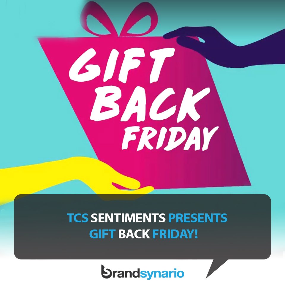 brandsynario's tweet photo. Surprise your loved ones with TCS Gift Back Friday with upto 90% off!
#GiftBackFriday #TCSSentimentsExpress #JeetayRahein
https://t.co/qMNSffvD2f https://t.co/3VIB3pE2F9