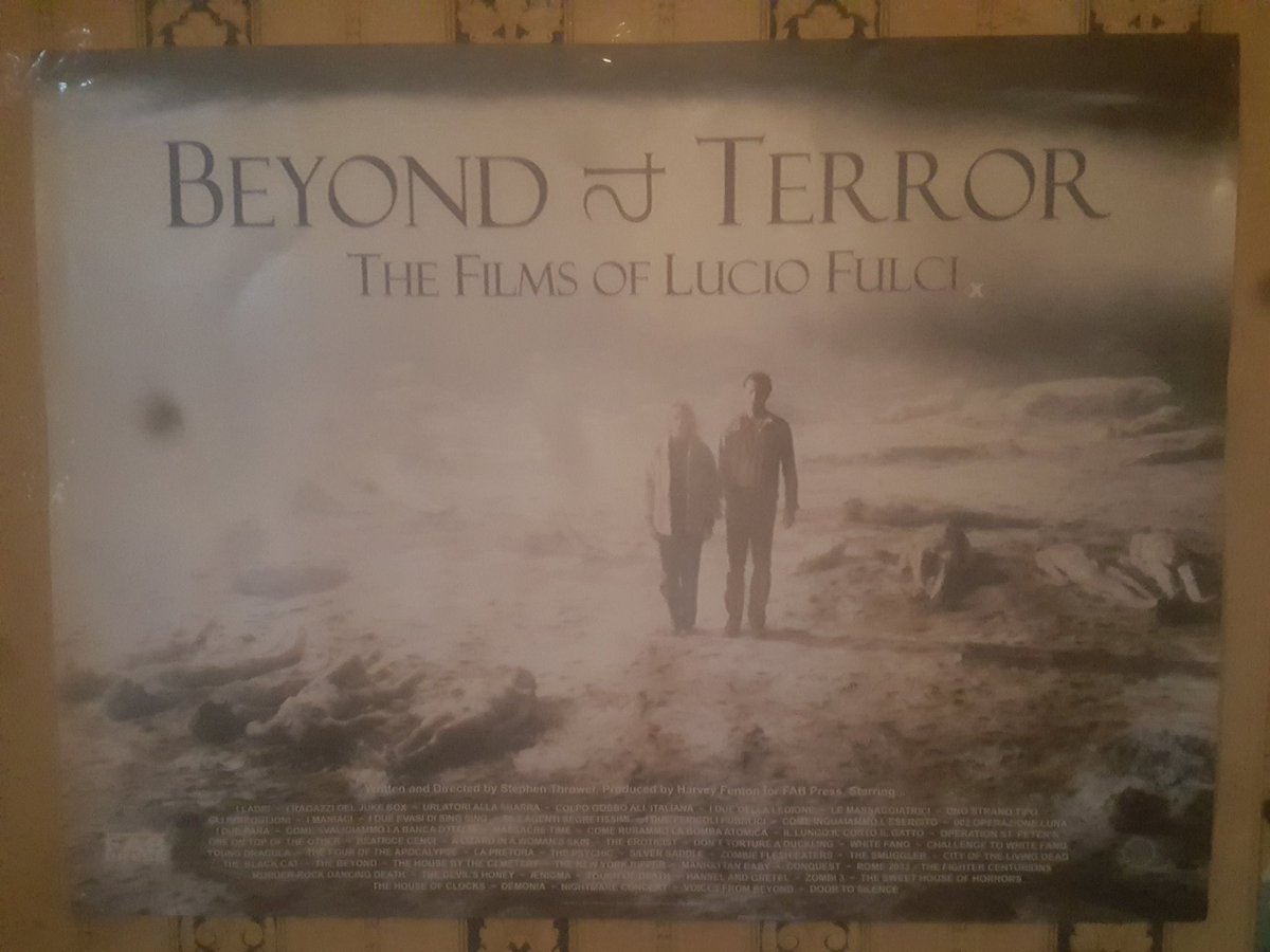 ArtsKeir's tweet photo. New poster. For Fab press crowdfunded campaign for the new edition of Stephen Throwers book. #BeyondTerror #fabpress #StephenThrower #Luciofulci #Horrorbooks #Horror https://t.co/YM4SgSA8ZA