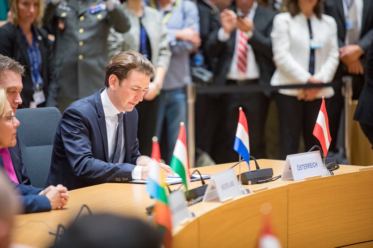 sebastiankurz's tweet photo. Habe heute für #Österreich #PESCO unterzeichnet. Eine verstärkte europäische Zusammenarbeit in der Sicherheits - &amp; Verteidigungspolitik, im Einklang mit unserer Neutralität, ist im Interesse unseres Landes. https://t.co/aVA8W1adZj