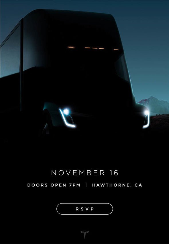 Tesla Semi-Truck: 
Bin gespannt, was Elon Musk am kommenden Donnerstag präsentieren wird.