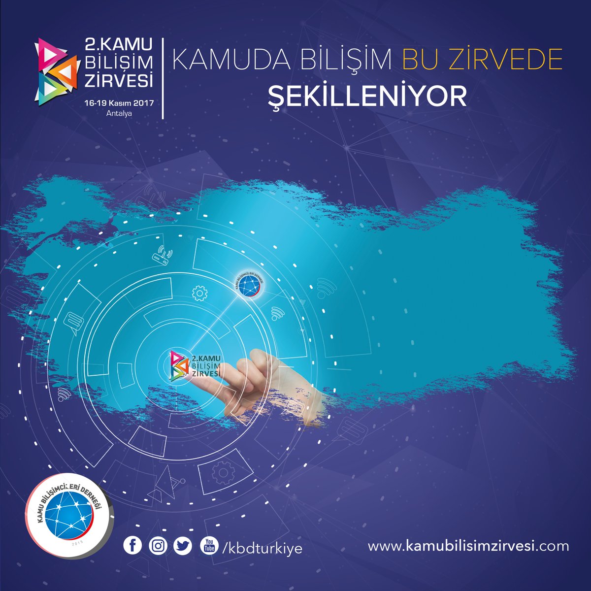 infowaytr's tweet photo. 16-19 KASIM 2017 tarihleri arasında Antalya'da gerçekleşecek olan 2. KAMU BİLİŞİM ZİRVESİ'ne INFOWAY Gümüş sponsor olarak katılıyor. Stantımızda sizleri de görmekten mutluluk duyarız . #CYBERBIT ,#ATTACKFLOW #Akıllıdevlet #KBD https://t.co/ixIs1MHgtZ