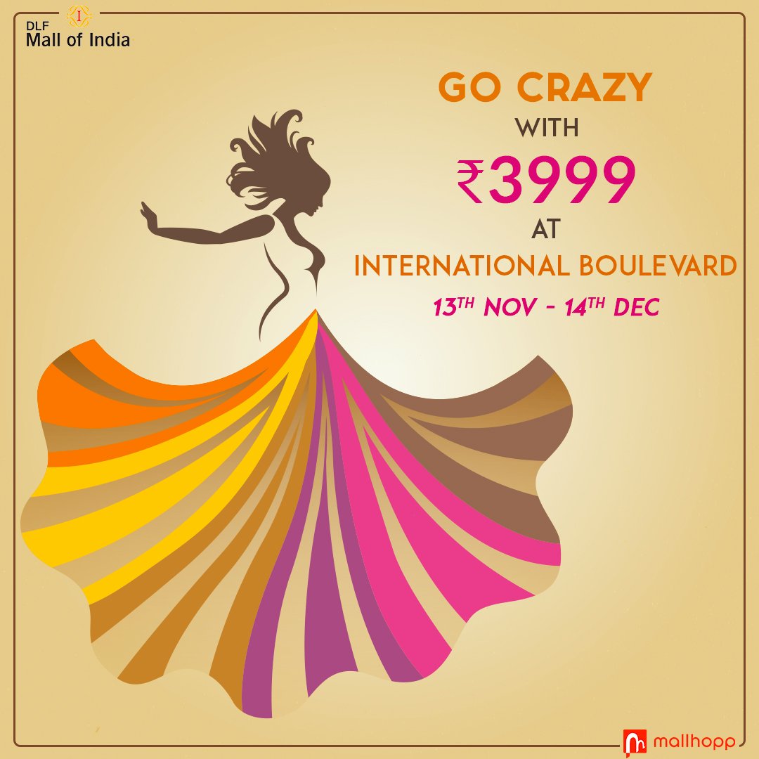 themallhopp's tweet image. Shop for 3999+ &amp;amp; get vouchers worth 20% the first time, 30% on your second visit and 40% on the third Visit! Hurry Up! Hopp at @DLFMoI .#Fashion #Shopping #ShoppinginMalls #MallsInIndia #Offers #Noida #DelhiNCR #Mallhopp