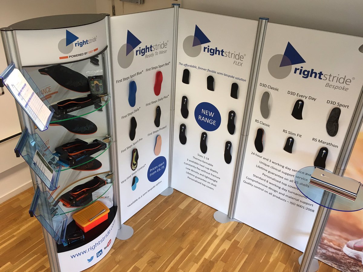 Rightstride's tweet image. Rightstride Orthotics will be out in full force this week at @SCP_PodiatryUK #copc17! Explore the widest range on the market at stands 29-30 👞👟👠#podiatry #orthotics #3dprint