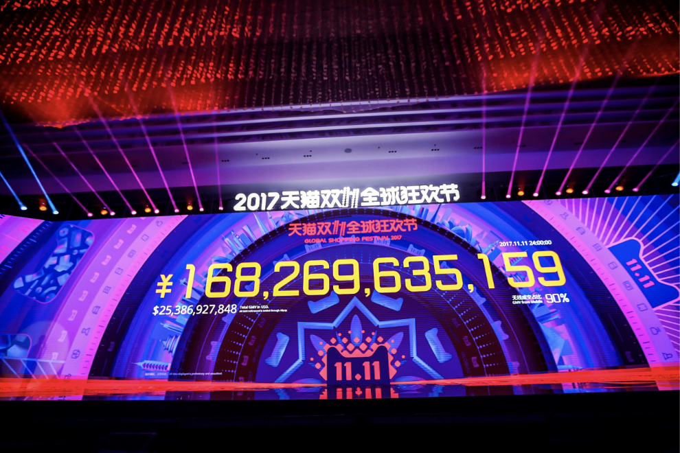 Rogers0ne's tweet photo. Unbelievable #Alibaba sold for 25B$ of stuff in just one day https://t.co/XH6xEGmPuB better than #BlackFriday sells #Retail #Amazon https://t.co/mXafsBvwUC