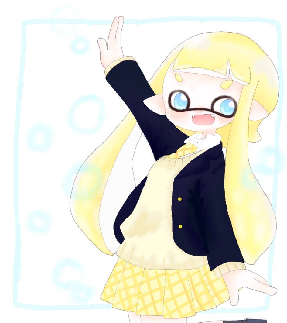 みぃ スクールカーデとブレザー どっちも可愛くて好き Splatoon2 スプラトゥーン2