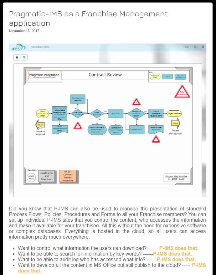 JonathanBuckett's tweet photo. Franchise Management on P-IMS - see the latest Blog - https://t.co/oAJLbnPZIn Publish and control all Your Franchise information to only your select users #franchise, #quality https://t.co/iNonGWFFDY