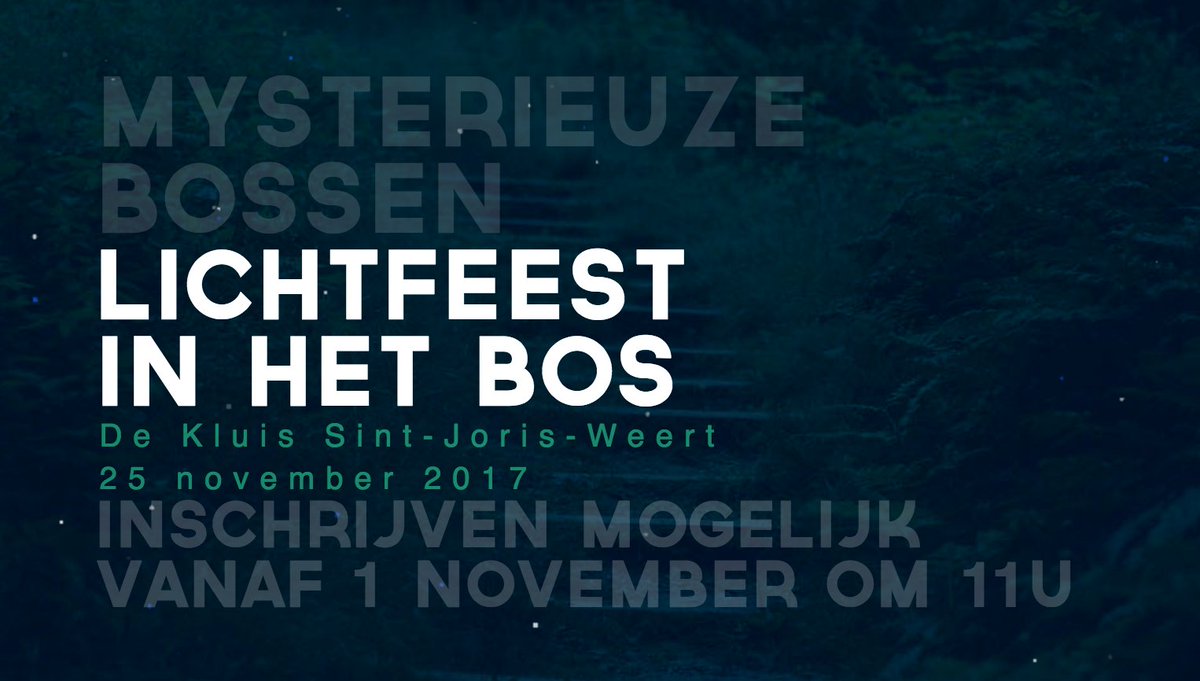 GroeneGordel's tweet photo. Heb jij al tickets voor het Lichtfeest op 25/11?
 Schrijf je snel in: https://t.co/xjOwhrxkUm #MysterieuzeBossen https://t.co/TLHhLAnJUq