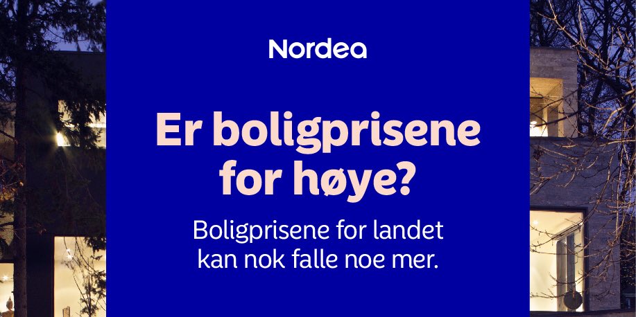 NordeaNorge's tweet photo. Her finner du vår rapport om boligmarkedene i Norden. https://t.co/3snwcxIFAD https://t.co/zO1jYG0yfs