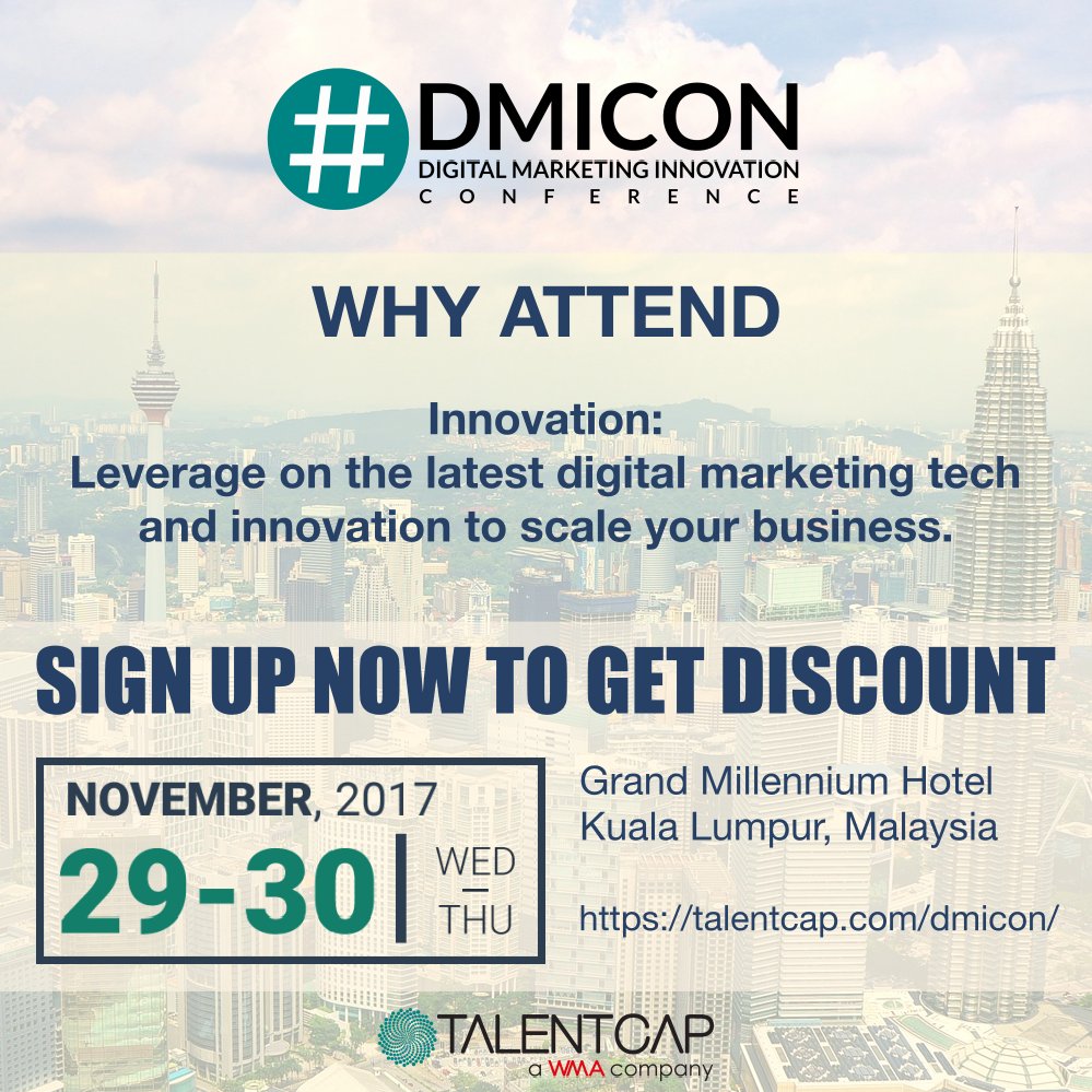 DMICON17's tweet photo. #Innovation - 
Leverage on the latest digital marketing tech and innovation to scale your business.
https://t.co/fgv2UoxqYZ

by @TalentCap
#DMICON #DigitalMarketing #Omnichannel #GrowthHacking #SocialMedia https://t.co/3jbhIOxrTz