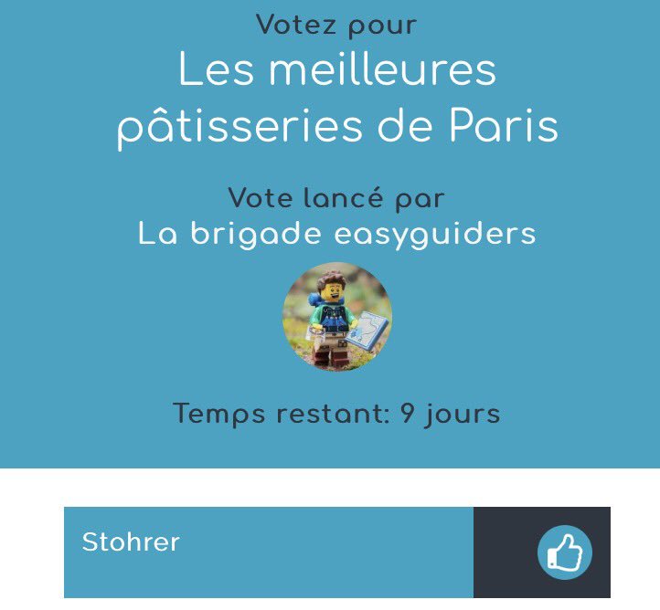 StohrerParis's tweet photo. Plus que 9 jours pour voter pour Stohrer comme la meilleure patisserie de Paris ! 🤗
https://t.co/M9pHKCKOLL @easyguiders https://t.co/I5a8IvJZjw