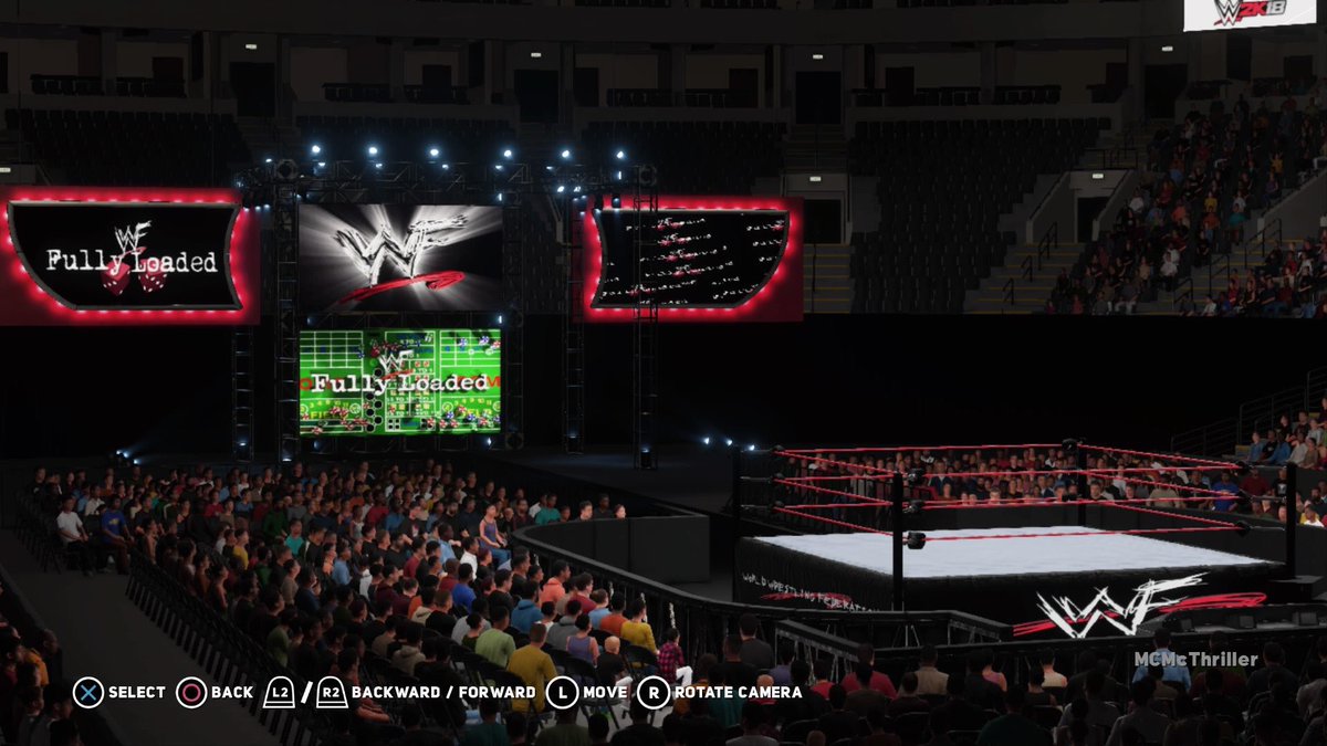 MC_McThriller's tweet image. @SmackNetwork @MachoT_YT @WWEgames @TheSDHotel @ElementGamesTV Whatcha think of my arenas for #CreateAShow in #WWE2K18 all uploaded on #PS4? 

• No Mercy ‘00
• Fully Loaded ‘00
• Survivor Series ‘00 

Search “MCMcThriller”. 😏