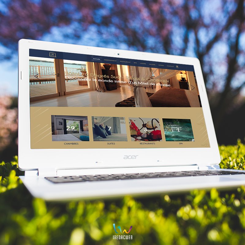 IRedacWeb's tweet image. On vous emmène faire connaissance avec notre dernière création de site web ➡️ 20degressud.net
#agenceweb #siteweb #hotel