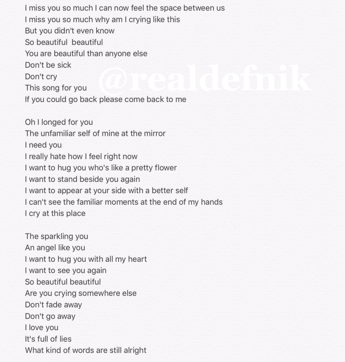 Beautiful wanna one lyrics