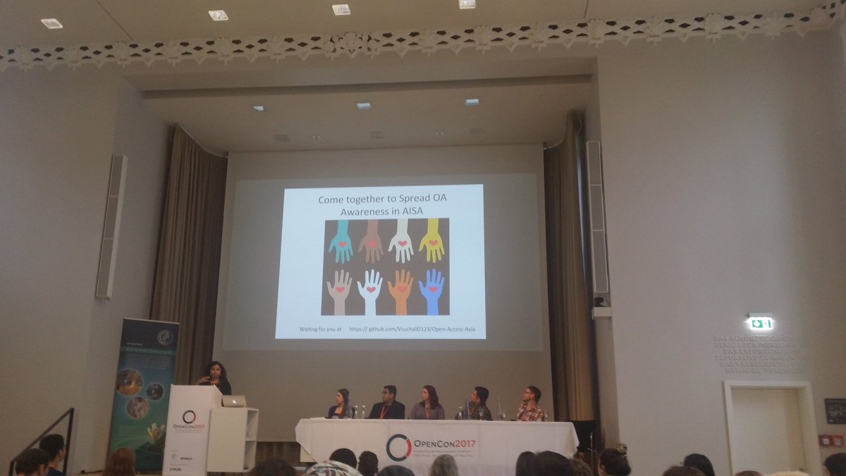 SolomonMekonne8's tweet photo. @vrushalisainath calls for collabration for #openaccess advocates in asia. #OpenCon 2017. https://t.co/O3HJeqe28H