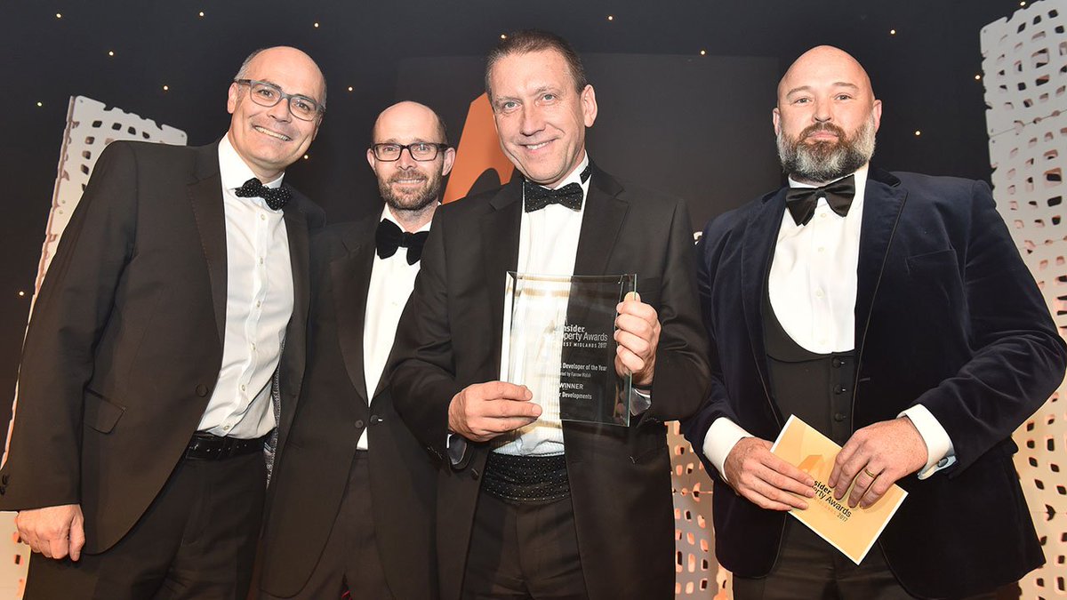 FarrowWalshLtd's tweet photo. Congratulations to Trebor Developments - winners of the Commercial Developer of the Year Award sponsored by us, at the @insiderwestmids Property Awards https://t.co/foWU67y0qe