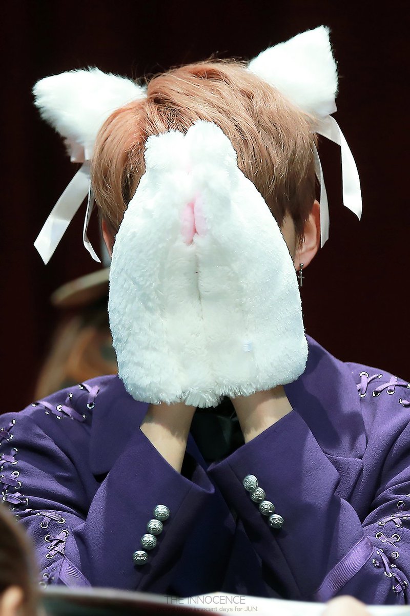 theinnocence_J's tweet photo. 냥이다!!!!!!!!😭😭😭😼 #JUN #文俊辉 @pledis_17 https://t.co/qEGfxyWPEA