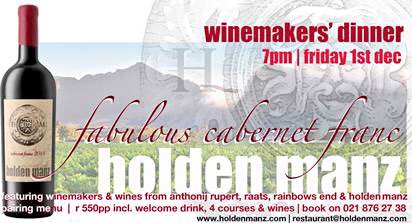 holdenmanz's tweet photo. Join us for an evening of food and with our Cabernet Franc Winemakers’ Dinner - book now! Contact @cobi_bosch restaurant@holdenmanz.com https://t.co/n0rDxFmVoP