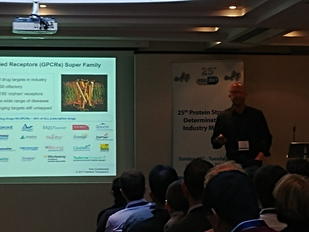 HarkerBIO's tweet photo. Dr. Dore presents GPCR platform at #PSDI2017 https://t.co/MFCdQTsug7