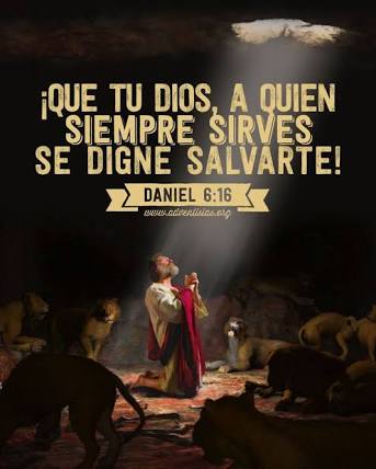 wildermathews's tweet photo. #Dan6.27 El salva y libra, y hace señales y maravillas en el cielo y en la tierra; él ha librado a Daniel del poder de los leones. Hoy haz la diferencia #Confía en Dios.
#PrimeroDios https://t.co/JtIlniMMtw