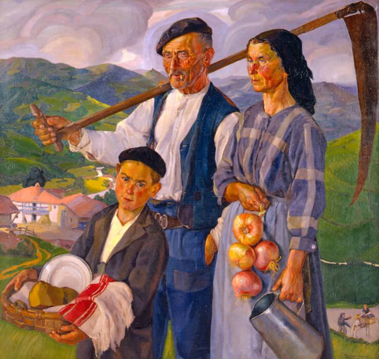 De andecha (1925), obra de Paulino Vicente (Uviéu, 1900-1990), comentada equí por Próspero Móran youtube.com/watch?v=IuDdCQ…