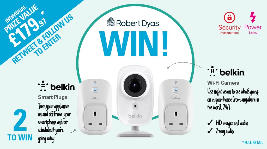 It’s #smarthome #giveaway #competition time! Follow us &amp; RT for a chance to #win one of TWO brilliant Belkin bundles. Ends 16/11/17 at 5pm!