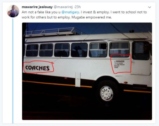 matigary's tweet photo. Dzakaita mukurumbira. Mamvura Bus Service 😂 @mawarirej 
My last post on #ThisBus. But b4 closing the chapter, I'll try a Jack poem

This is the bus that Jerasi built
This is the wheel that fell off the bus tht Jerasi built
This is the rim that got of the wheel that fell off... https://t.co/B7E35McdKu