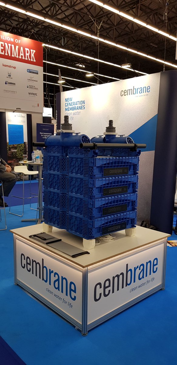 Cembrane's tweet photo. We would like to thank all our visitors for taking their time to come to our booth during @Aquatech https://t.co/V6qZlIyFZ0