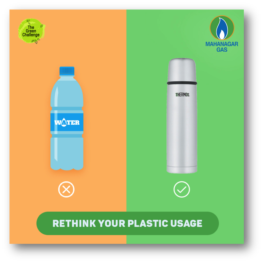 mahanagargas's tweet photo. The first step in our effort of contributing towards the environment is to identify #Whattoavoid to #Whattouse.
What to Avoid- Plastic bottles for drinking water
What to use – Hydro Flask Stainless Steel.
#TakeTheGreenChallenge https://t.co/fBQHprkT1M