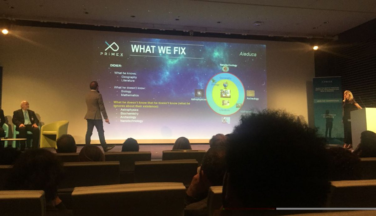 PrimeXbyFUE's tweet photo. #AIEDUCA de #PrimeXbyFUE: la revolución del #AI en la #educación presente en el foro europeo de #IBMWatsonAI @xprize que está teniendo lugar en París. https://t.co/dZIkAegZHe