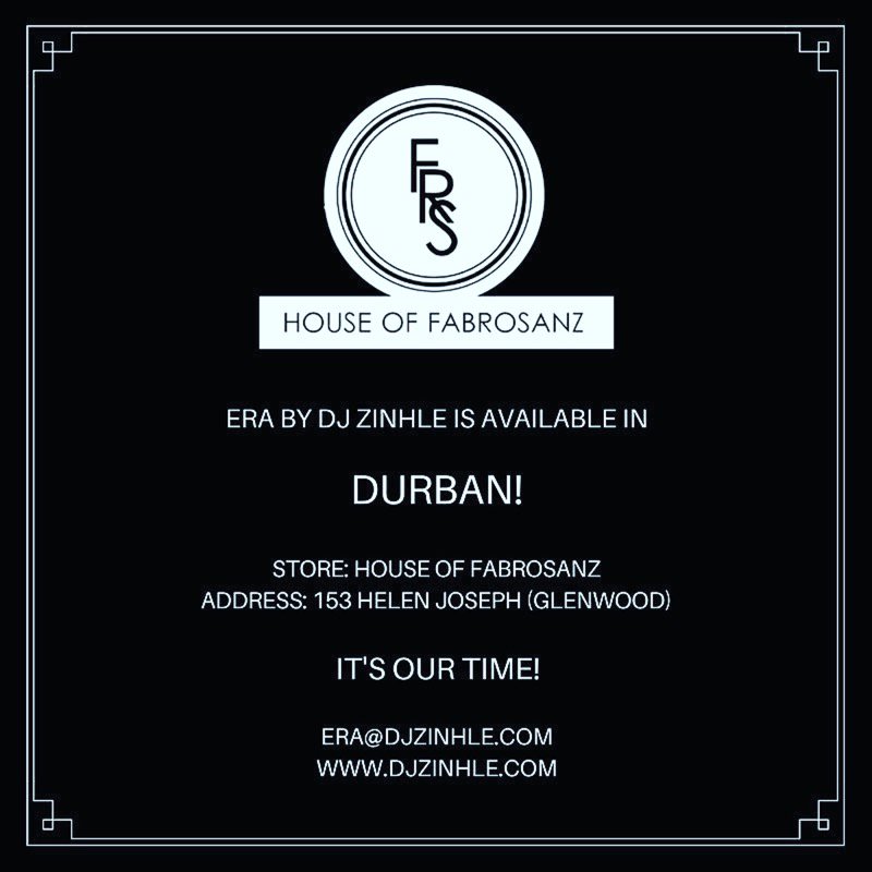 DJZinhle's tweet photo. Durban, buy @erabydjzinhle products from @FabroSanz, their address is 153 Helen Joseph, Glenwood, Tel 031 823 9151. https://t.co/kZENTX5P8M https://t.co/xRxdHiA8nL