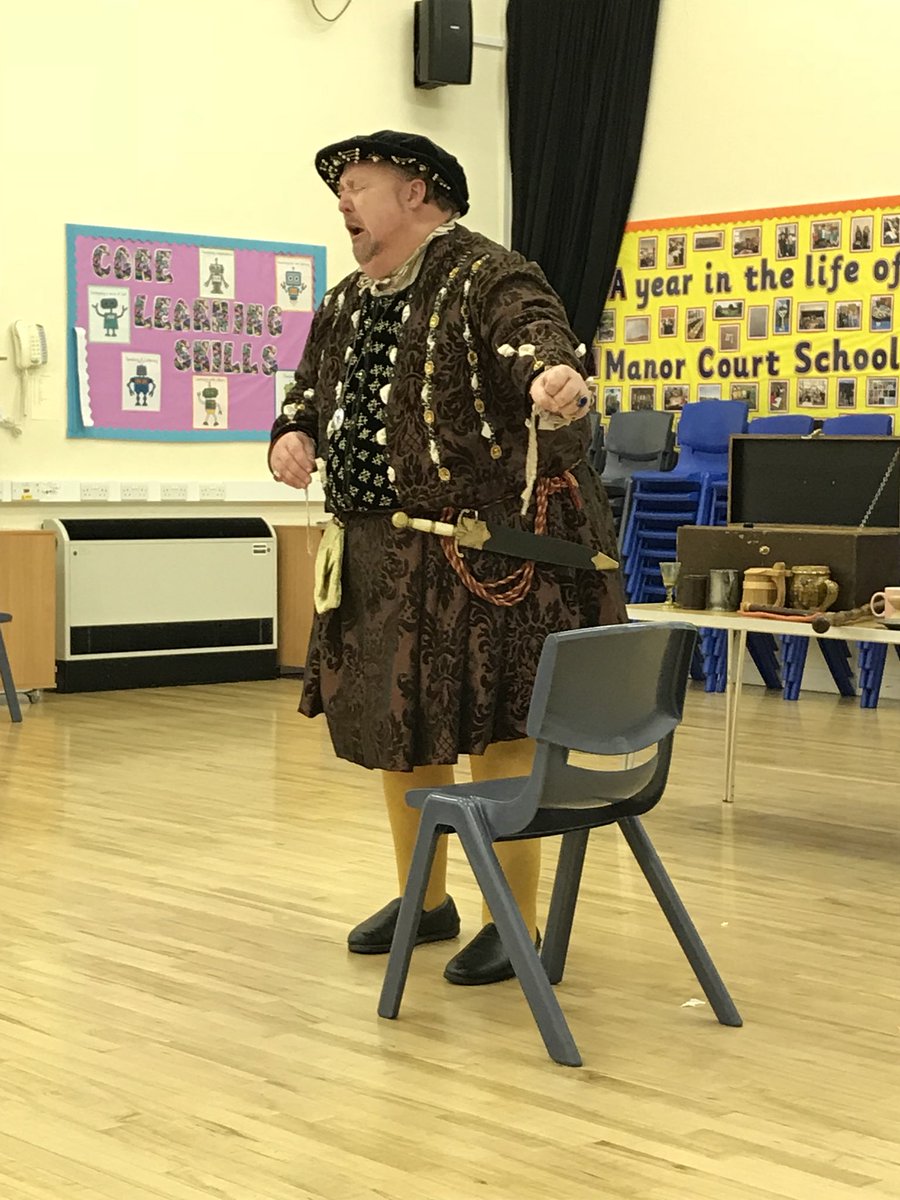 ManorCourtChard's tweet image. Lots of learning and laugher with Henry VIII