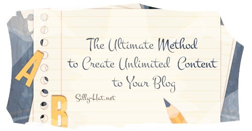 TheSillyHat's tweet photo. The Ultimate Method to Create Unlimited Content to Your Blog
https://t.co/1xNPMDBeP3 https://t.co/pYaJsHAiZQ
