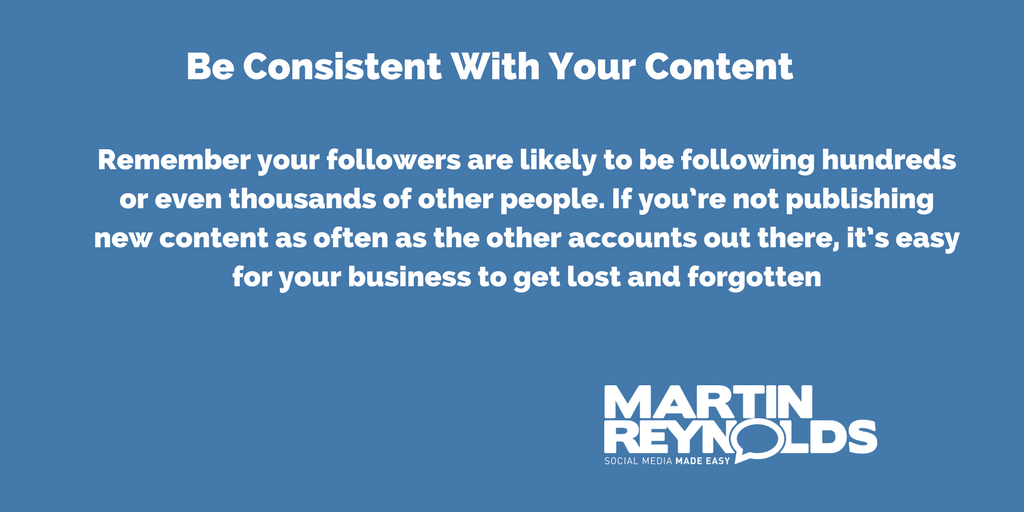MartinPReynolds's tweet photo. Be Consistent With Your Content

Please Retweet to your Followers

#SocialMediaTips #ContentMarketing https://t.co/vpxipJE8dP