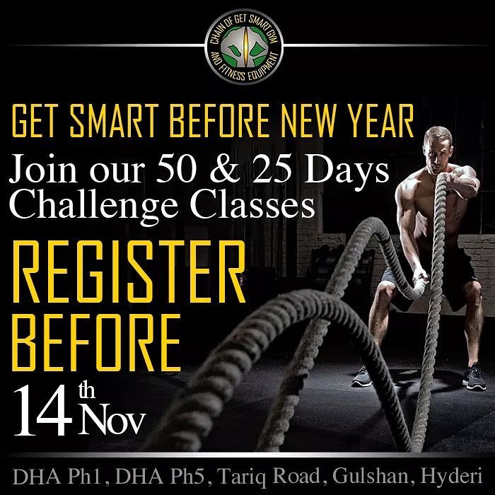 getsmartgym's tweet photo. New Year New Look
50 Days Challenge Classes
Starting from 6th Nov
LAST DAY FOR REGISTRATION 14th Nov
25 Days Challenge Classes
Starting from 15th Nov
LAST DAY FOR REGISTRATION 14th Nov
#ChainofGetSmartGym #Fitness #ChallengeClass #Karachi #GetSmartGym #NewYear https://t.co/9mbX8mfrsO