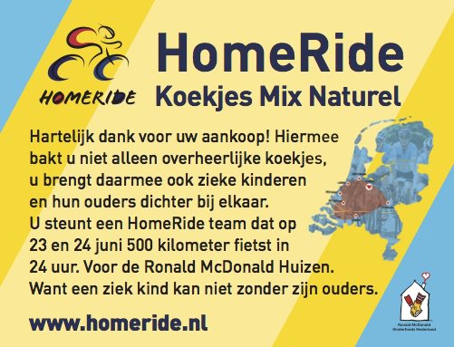 homesportevents's tweet photo. #FWtip: Hebben jullie die overheerlijke, unieke HomeRide Koekjes Mix al besteld? Help Sinterklaas en de Kerstman een handje! #KFHomeRide https://t.co/XoMIVxc26E