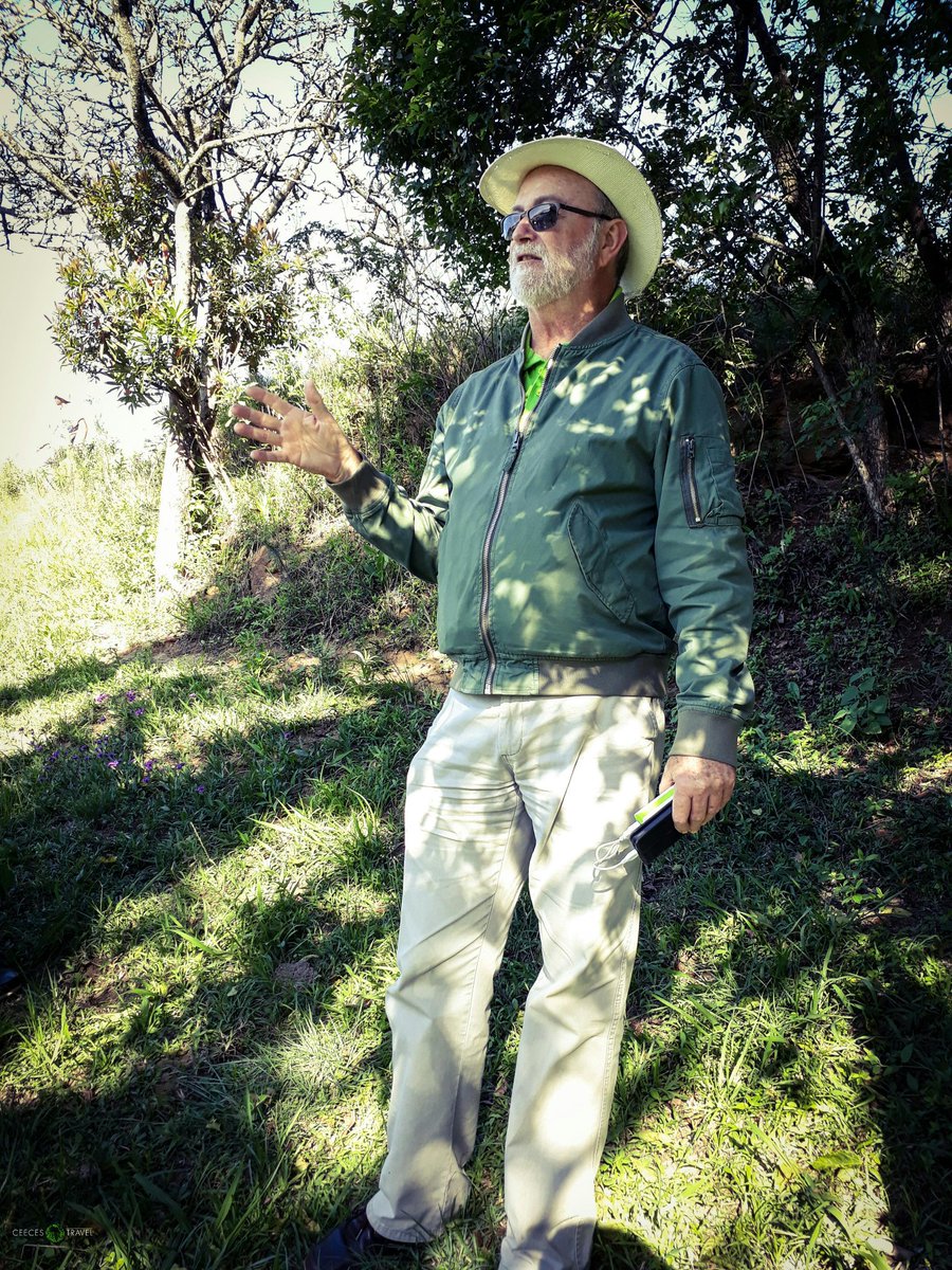 CeecesTravel's tweet photo. Our guide #BruceHopwood from @VisitZululand teaching us about the stream where maidens would collect & carry water for King Dingani in the past... #KingsExperience #CeeAtKings #KingCEtshwayo https://t.co/GIVTcxHLf0