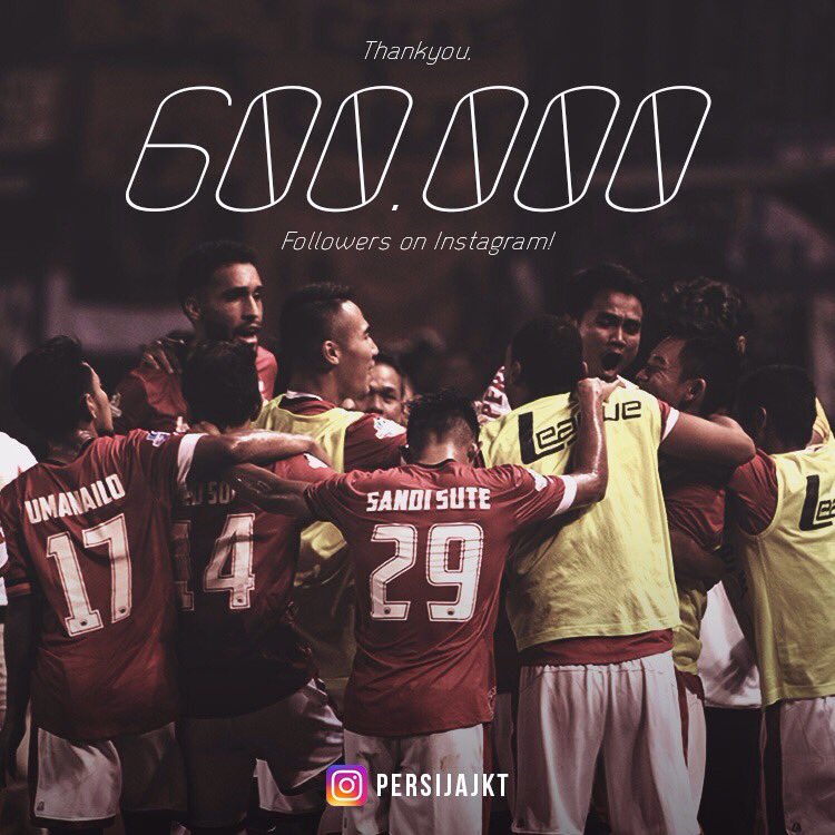 Persija_Jkt's tweet photo. Football without fans is nothing. Thank you for following us on @instagram 🙏👏

#PersijaJakarta #PersijaSelamanya https://t.co/sR65BgKlh4